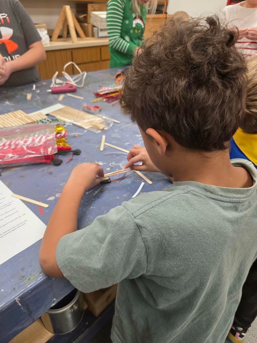 Chicago-area homeschool students working together in class